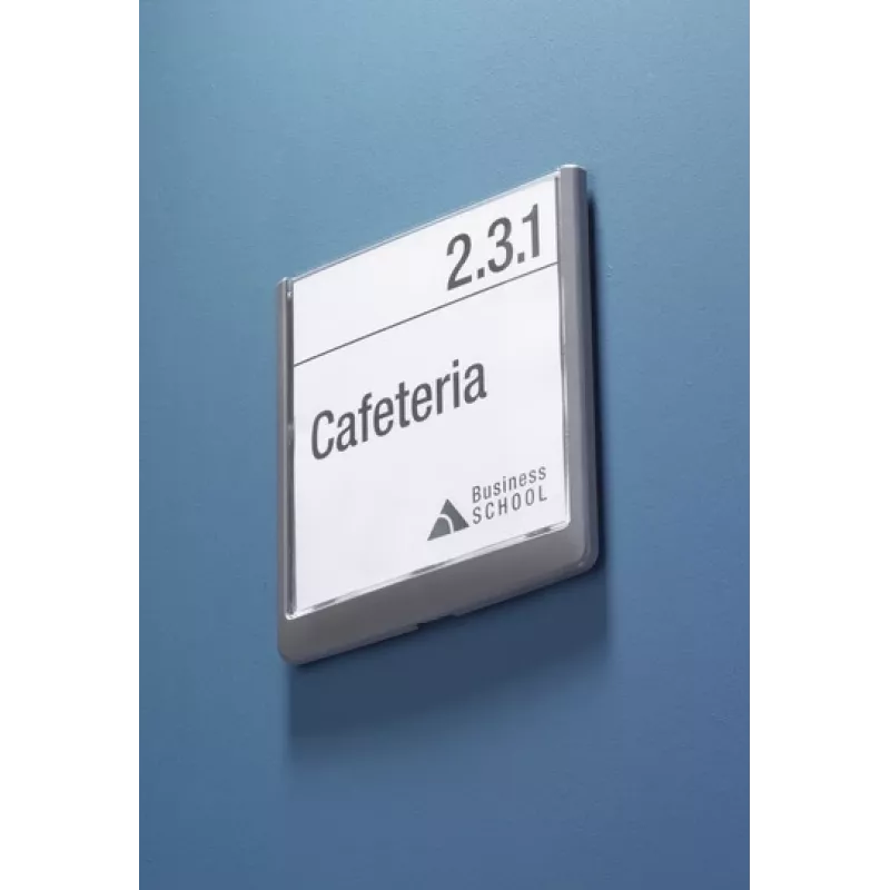 DURABLE CLICK SIGN Door Sign 149 x 148.5 mm Silver 486237