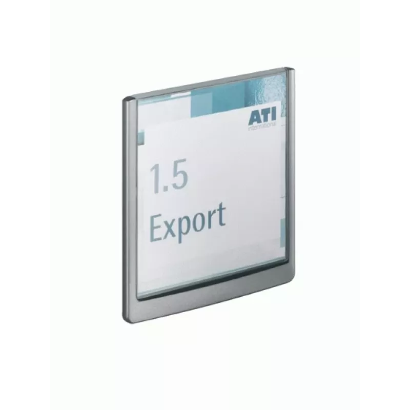 DURABLE CLICK SIGN Door Sign 149 x 148.5 mm Silver 486237