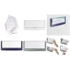 DURABLE CLICK SIGN Door Sign 149x52.5 mm Silver-Grey Acrylic Frame, Transparent Insert Cover, Tool-Free Insert Change, Screw or Adhesive Mounting, 1 Piece 486002
