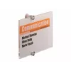 DURABLE CRYSTAL SIGN A5 Landscape Door Sign Set, Transparent Acrylic, Screw Mounting, 1 Set 482319