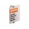 DURABLE CRYSTAL SIGN Door Sign 148x148 mm, Clear Acrylic, Screw Mounting, Set of 1 482219