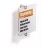 DURABLE CRYSTAL SIGN Door Sign 148x148 mm, Clear Acrylic, Screw Mounting, Set of 1 482219