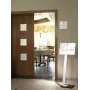 DURABLE CRYSTAL SIGN Door Sign 148x148 mm, Clear Acrylic, Screw Mounting, Set of 1 482219