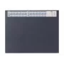 DURABLE Desk Pad with Integrated Calendar, Full-View Transparent Cover, 65x52 cm, Dark Blue