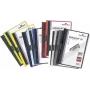 DURABLE DURACLIP 30 A4 PVC Clip File, 30-Sheet Capacity, Black/Green/Transparent, Pack of 3 220032