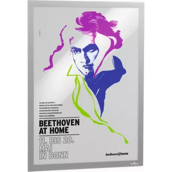 DURABLE DURAFRAME POSTER A2 Silver Self-Adhesive Information Frame 505323