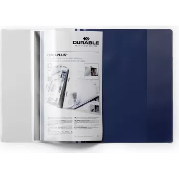 DURABLE DURAPLUS A4+ Presentation Folders, Transparent, 25 Pack 257907
