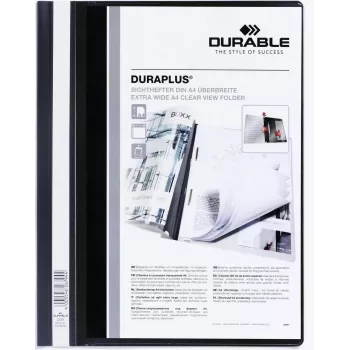 DURABLE DURAPLUS Presentation Folder A4+ Transparent PP Pack of 25 257901