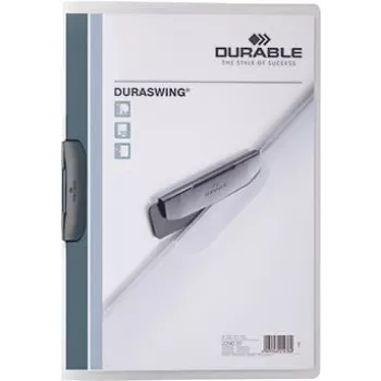 DURABLE DURASWING 30 A4 Transparent Clip File (Pack of 5) 229037
