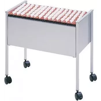 DURABLE ECONOMY 80 Suspension File Trolley for A4, Black Steel, 4 Swivel Castors, 2 with Brakes 309523