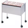DURABLE ECONOMY 80 Suspension File Trolley for A4, Black Steel, 4 Swivel Castors, 2 with Brakes 309523
