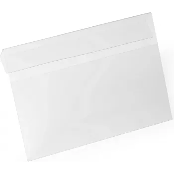 DURABLE HARD COVER A5 Landscape Identification Pocket with Fold, Transparent 116219