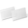 DURABLE HARD COVER Self-Adhesive Label Pocket A5 Landscape, Transparent, Pack of 10 118319