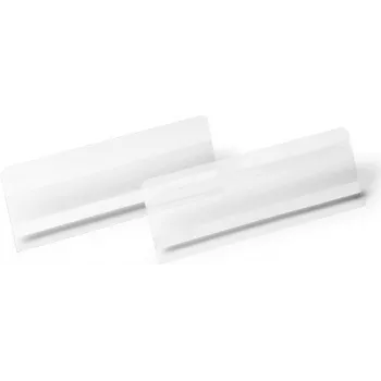 DURABLE HARD COVER Self-Adhesive Label Pocket A6 Landscape Transparent, 10/Pack 118219