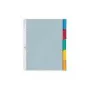 DURABLE Hüllenregister A4 5-Part with Coloured Tabs, Welded Pockets, Transparent 663019
