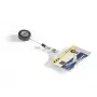 DURABLE ID Card Holder with Retractable Reel for 1 Card, Pack of 10 801119