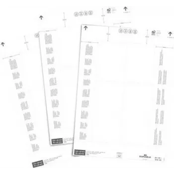DURABLE Insert Labels 90 x 65 mm, White, 80 Pieces (101002)