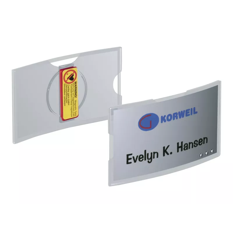 DURABLE KONVEX Magnetic Name Badge 75x40mm, Pack of 25 812319