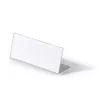 DURABLE L-Shaped Desk Name Plate 61x150 mm Acrylic Transparent, Pack of 10 805419