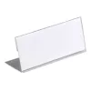 DURABLE L-Shaped Desk Name Plate 61x150 mm Acrylic Transparent, Pack of 10 805419