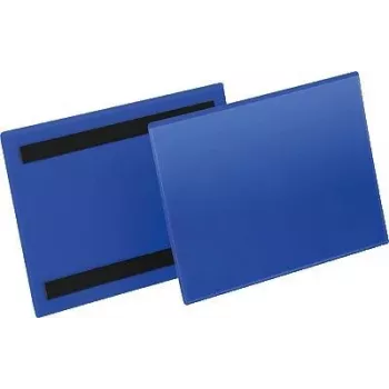 DURABLE Magnetic Document Frame A5 Landscape, 50 Pack, Silver/Grey 174307