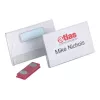 DURABLE Magnetic Name Badge 90 x 54 mm, Clear, 25 per Pack 811719