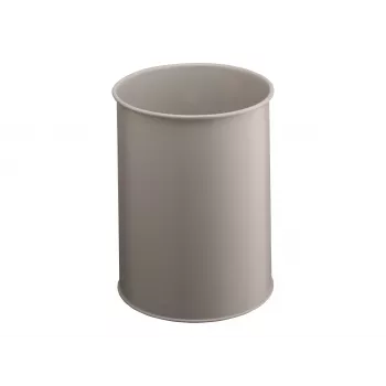 DURABLE Metal Waste Bin 15L Round Black 330110