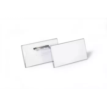 DURABLE Name Badge 40x75 mm with Pin Fastener, 100 Pieces 800119