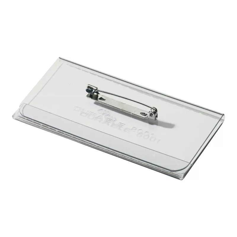 DURABLE Name Badge 40x75 mm with Pin Fastener, 100 Pieces 800119