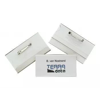 DURABLE Name Badge 40x75 mm with Pin Fastener, 100 Pieces 800119