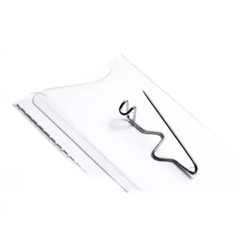 DURABLE Name Badge 75 x 40 mm with Wavy Pin, 100 Pieces 800819