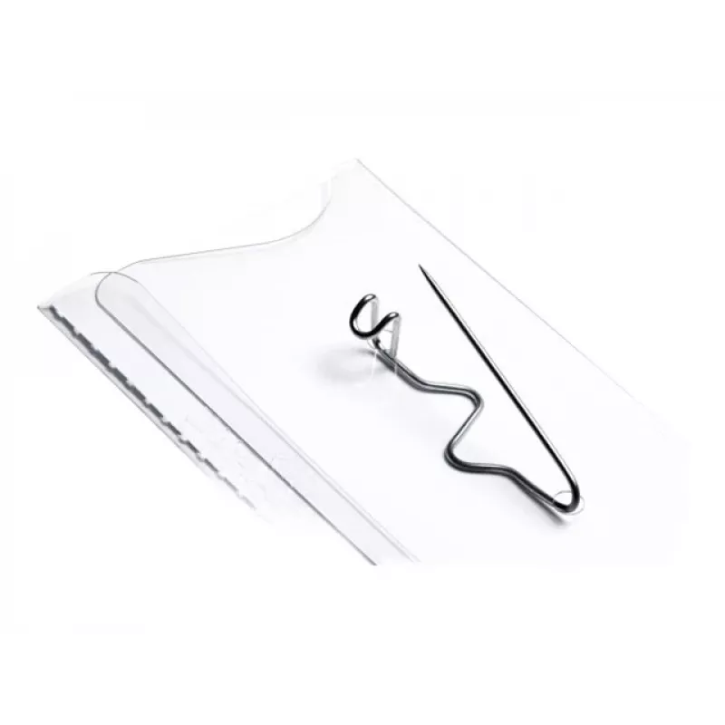 DURABLE Name Badge 75 x 40 mm with Wavy Pin, 100 Pieces 800819
