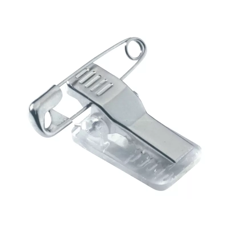 DURABLE Name Badge Holder 40x75 mm with Combi Clip, Acrylic, Transparent, 25/Pack (812119)