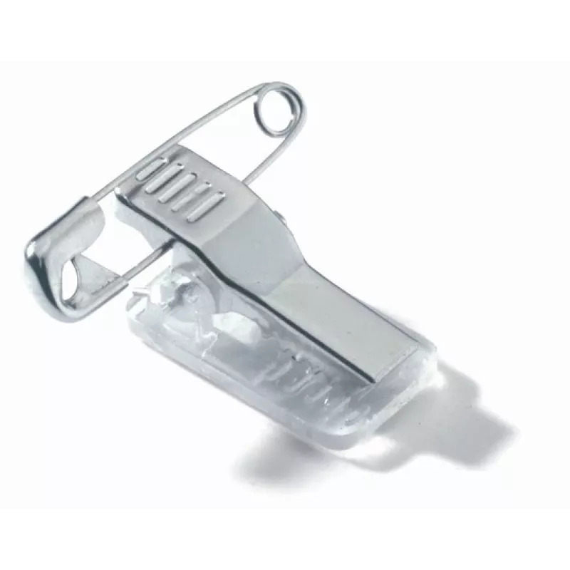 DURABLE Name Badge Holder 40x75 mm with Combi Clip, Acrylic, Transparent, 25/Pack (812119)