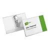 DURABLE Name Badge Holder 54x90 mm with Crocodile Clip, Pack of 25, Transparent 811119