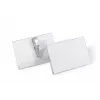 DURABLE Name Badge Holder 54x90 mm with Crocodile Clip, Pack of 25, Transparent 811119