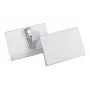 DURABLE Name Badge Holder 54x90 mm with Crocodile Clip, Pack of 25, Transparent 811119