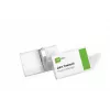 DURABLE Name Badge Holder 75x40 mm with Crocodile Clip, Transparent, 25-Pack 811019