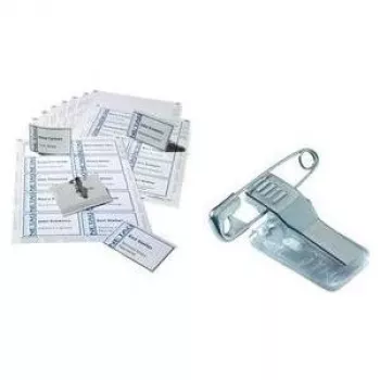 DURABLE Name Badge Set 90 x 54 mm with Combination Clip, 20 Pieces 818200