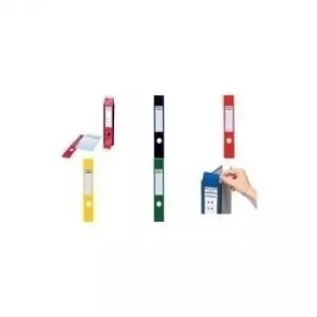 DURABLE ORDOFIX® Self-Adhesive Folder Spine Labels, 40 x 390 mm, White, 10 Labels (809104)