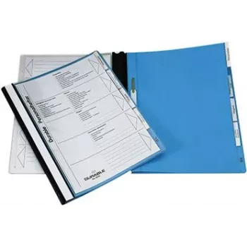 DURABLE Personal File Folder with Hanging Rail A4 Blue (Pack of 5) 255506