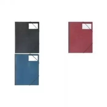 DURABLE PREMIUM Corner File DIN A4 Black with Elastic Corner Straps 232001