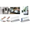 DURABLE PRESENTER DE LUXE Desk Name Plate 61x210 mm, Transparent Acrylic, 2 Pieces 820219