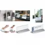 DURABLE PRESENTER DE LUXE Desk Name Plate 61x210 mm, Transparent Acrylic, 2 Pieces 820219