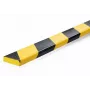 Durable S10 Cable Protector, PVC, Black/Yellow, Flat, 1000 mm, 40 mm