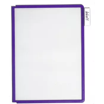 DURABLE SHERPA® PANEL A4 Display Panel, Black Frame, Anti-Glare, Pack of 5 560644
