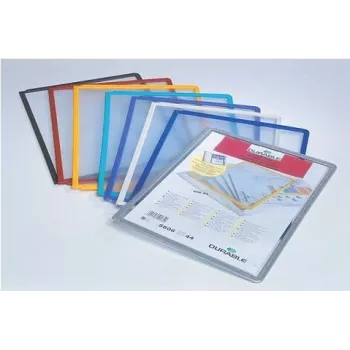 DURABLE SHERPA PANEL A4 Display Panel, Pack of 5, Black Frame 560604