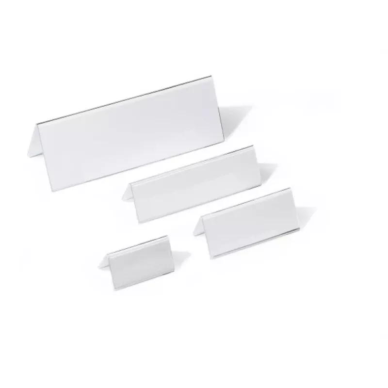 DURABLE Table Name Plate Tent Style A4 105/210x297 mm Acrylic Transparent 10 Pieces 803519