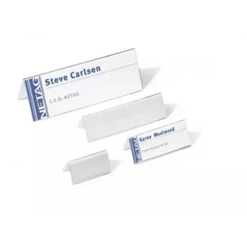 DURABLE Table Name Plate Tent Style A4 105/210x297 mm Acrylic Transparent 10 Pieces 803519
