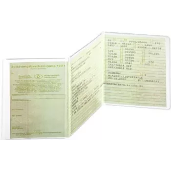 DURABLE Three-Part Info Sign Holder 210x105 mm, Transparent, Pack of 10 (214219)